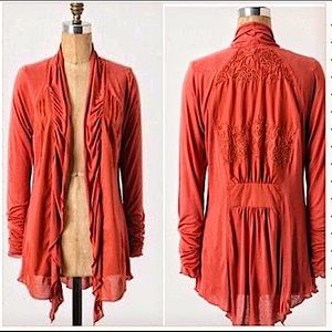 Anthropologie Tiny Amrita Embroidered Cardigan